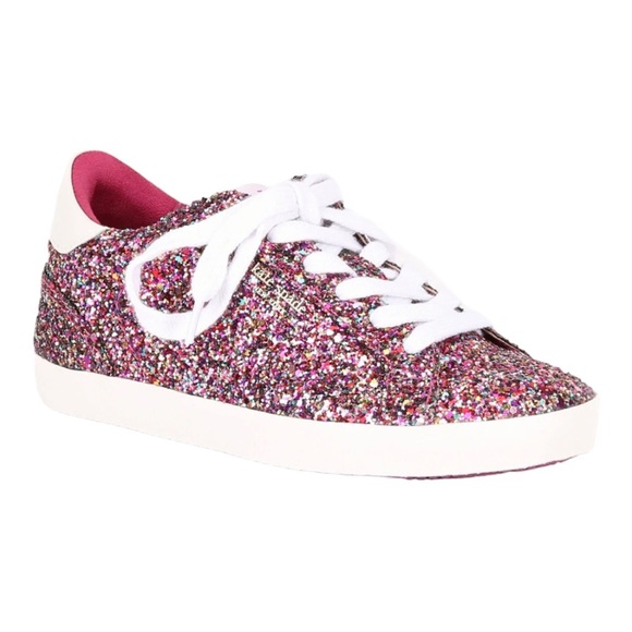 Kate Spade New York Ace Pink Multi Glitter Low-Top Sneakers NWOB Style No. KA316 - Picture 14 of 14